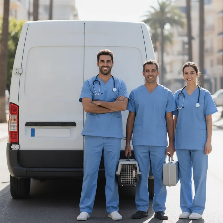 Veterinario equipo en la Vila de Gracia
